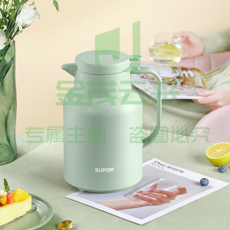苏泊尔保温壶家用大容量便携高档玻璃内胆热水瓶暖水壶小型办公室  1.45L款