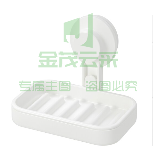 提斯科恩 带吸盘肥皂盒 白色