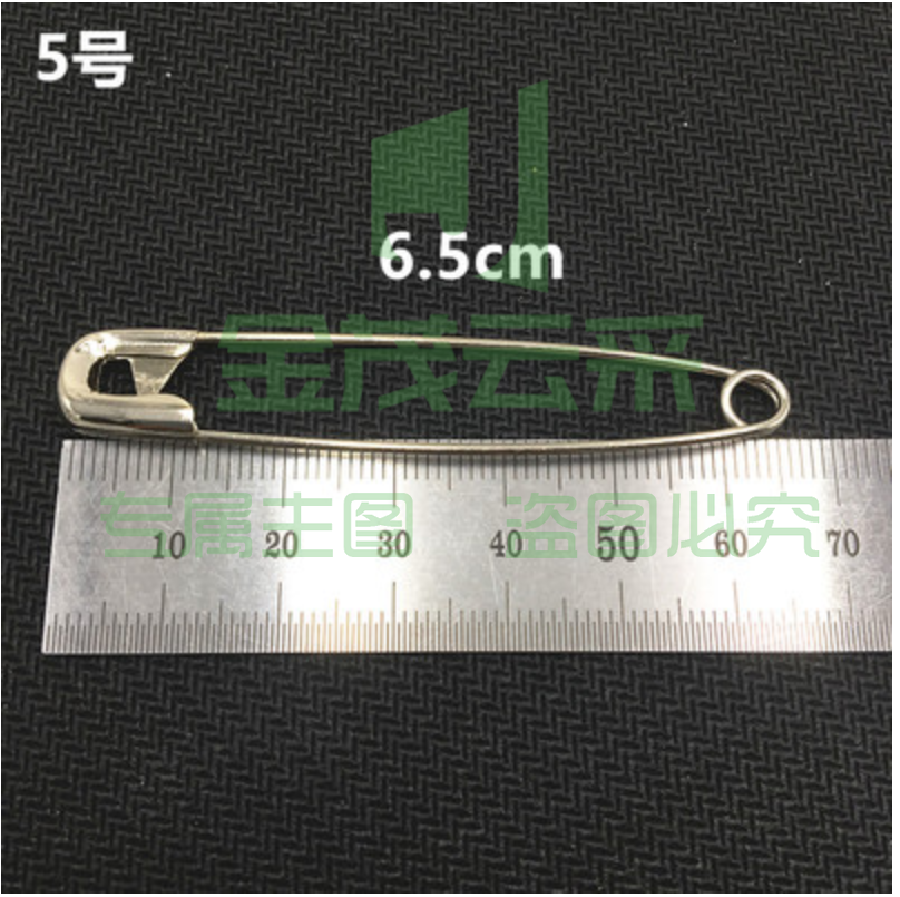 蝴蝶牌高强度不绣钢别针 6.5cm 20个