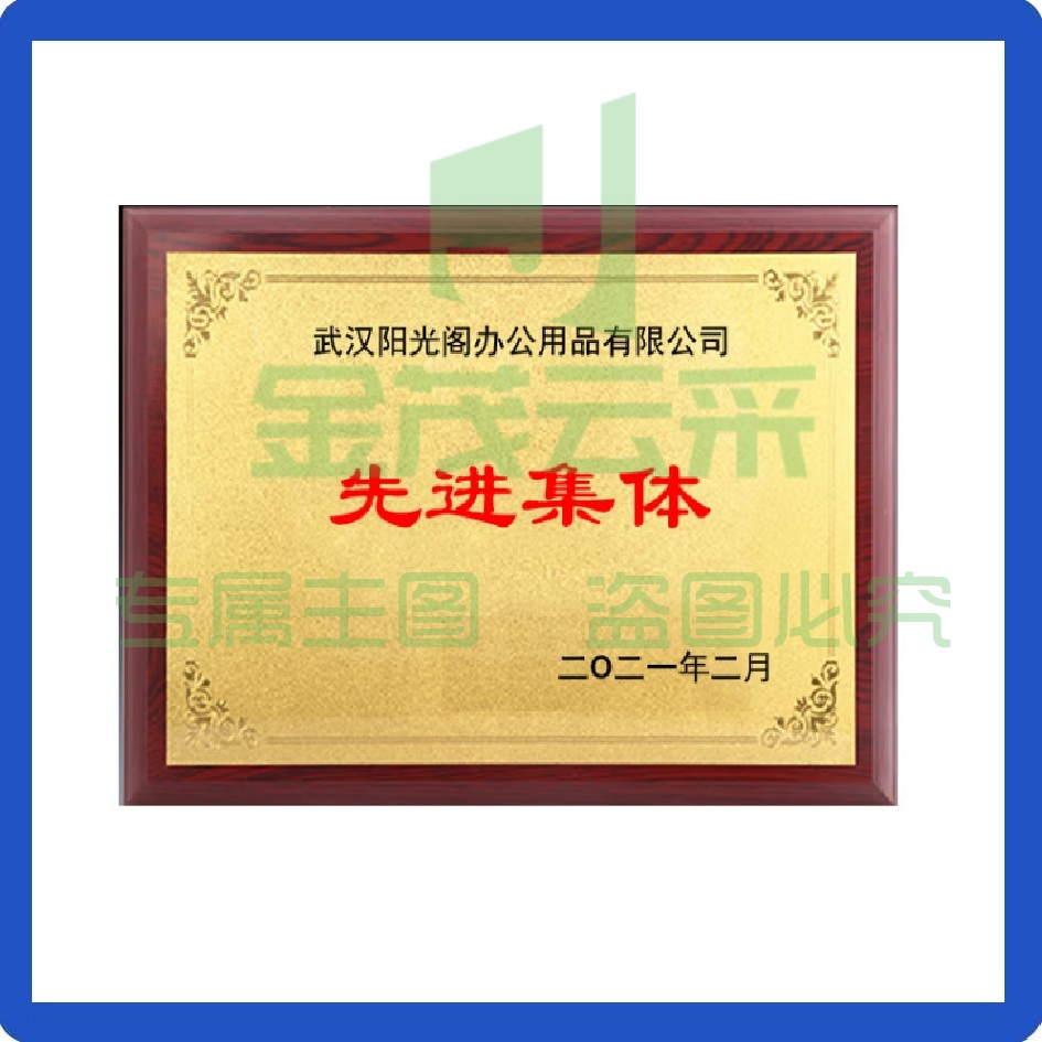 金箔奖牌 授权牌铜牌40*60cm 定制荣誉牌木质奖牌牌匾