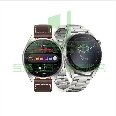 华为（HUAWEI） WATCH 3 Pro 48mm eSIM独立通话智能手表 心脏与呼吸健康管理 体温检测 NFC支付 棕色真皮表带