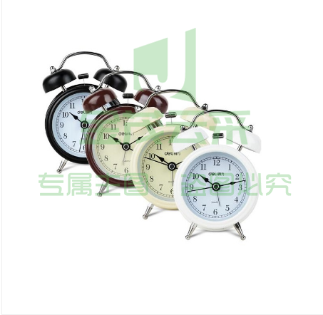 得力（deli） 9024 闹钟 双铃闹钟 颜色随机