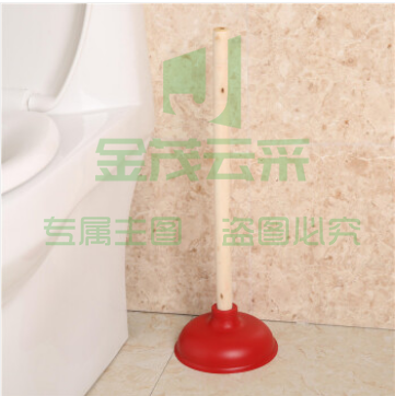 巨联（JULIAN）强力卫生间木柄马桶吸 管道疏通器 马桶抽子皮搋子 木把揣子