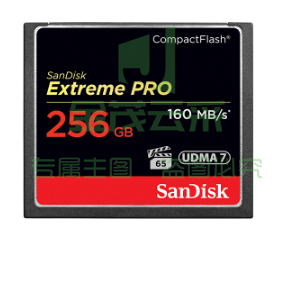 闪迪 SDCFXPS-256G-Z46 至尊超极速CF存储卡-160MB/S 碳黑色