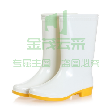 盛安（XIMU）36-45#卫生白中腰雨鞋（鞋码下单请备注）