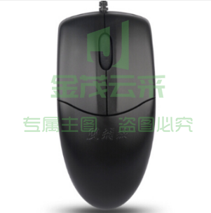 双飞燕（A4TECH) OP-520NP 有线鼠标 圆口 黑色 