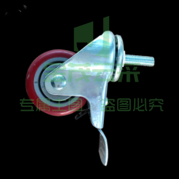 铝型材带丝杆脚轮 万向 带刹车 3寸