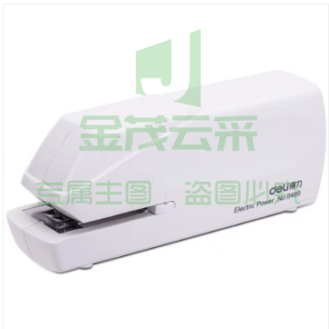 得力0489双电源电动订书机(白)适配24/6或26/6订书钉