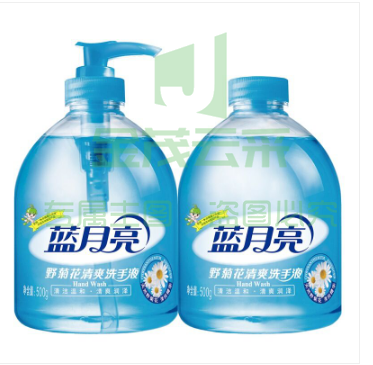 蓝月亮 野菊花洗手液 500g/瓶+500g瓶装补充液 厨房专用 去腥去油腻 