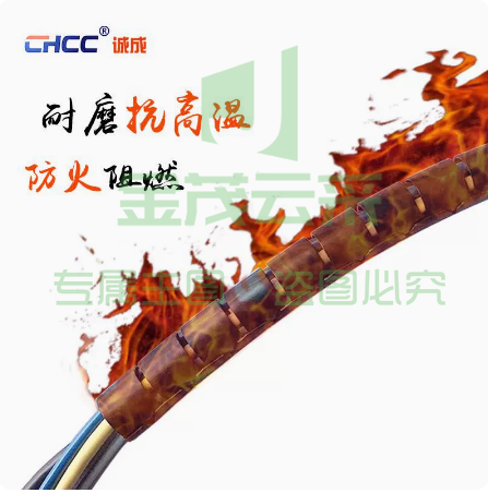 阻燃电线包线管线路整理收纳集线理线器束线管电线防火保护套绝缘（三色可选内径8mm）