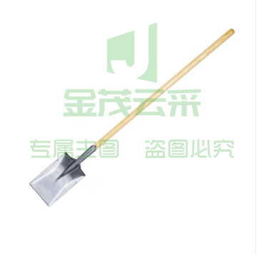 百乐享 泥锹带直柄 全钢加厚大铁锹锰钢铁锨农用挖土种花尖方平头锹户外铲子园林工具