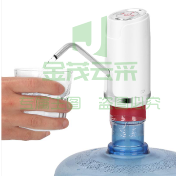 拜杰（Baijie）家用桶装水抽水器 桶装饮水机压水器自动上水器饮水机白色 智能款 DCX-006