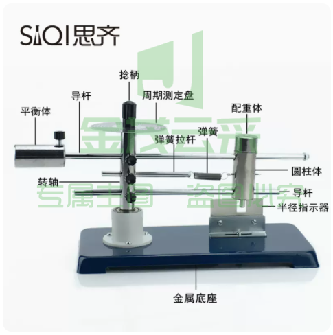 向心力实验器手动指针式匀速圆周运动计算向心力物理力学实验器材