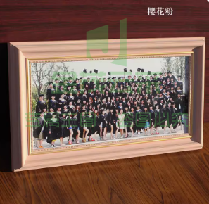 毕业照相框集体照 8寸【15.2*20.3厘米】横摆 樱花粉