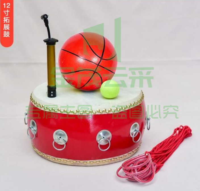 12寸同心鼓12环+网球+皮球+气筒+拉绳+口哨