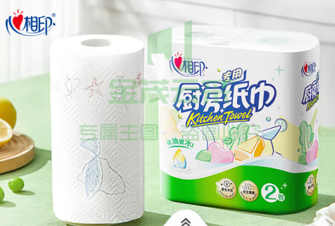 心相印厨房纸2卷+怡恩贝湿巾80抽*2包+威猛先生去油污1瓶