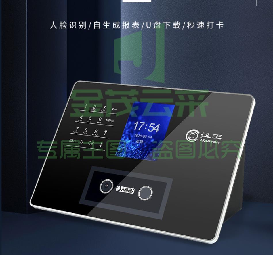 汉王（Hanvon）考勤机人脸识别刷脸 一键导出考勤记录报表 大容量智能C330ES