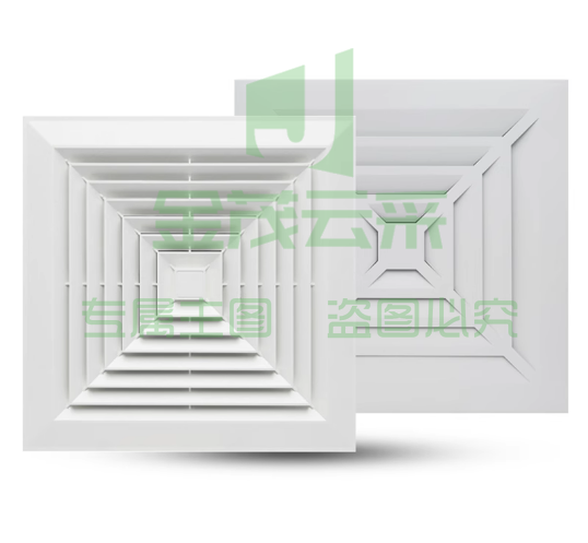 志高吊顶强力排气扇  12寸外尺寸34*34  嵌入式300x300天花板600x600集成换气扇排风扇