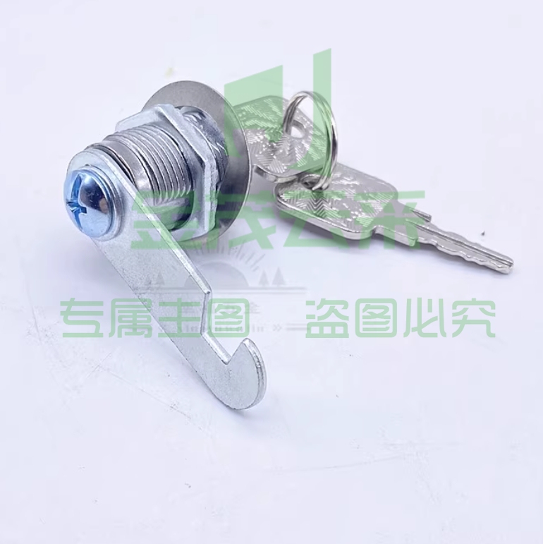梅花103锁梅花转舌锁螺纹长16mm柜门锁铁皮柜子锁芯抽屉锁更衣储物柜锁档案信箱转舌锁