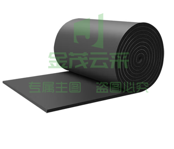黑色保温棉 隔热棉保温棉 95cm* 650cm 厚约3cm 屋顶墙体保温隔热防晒水管保温隔音 橡塑保温棉