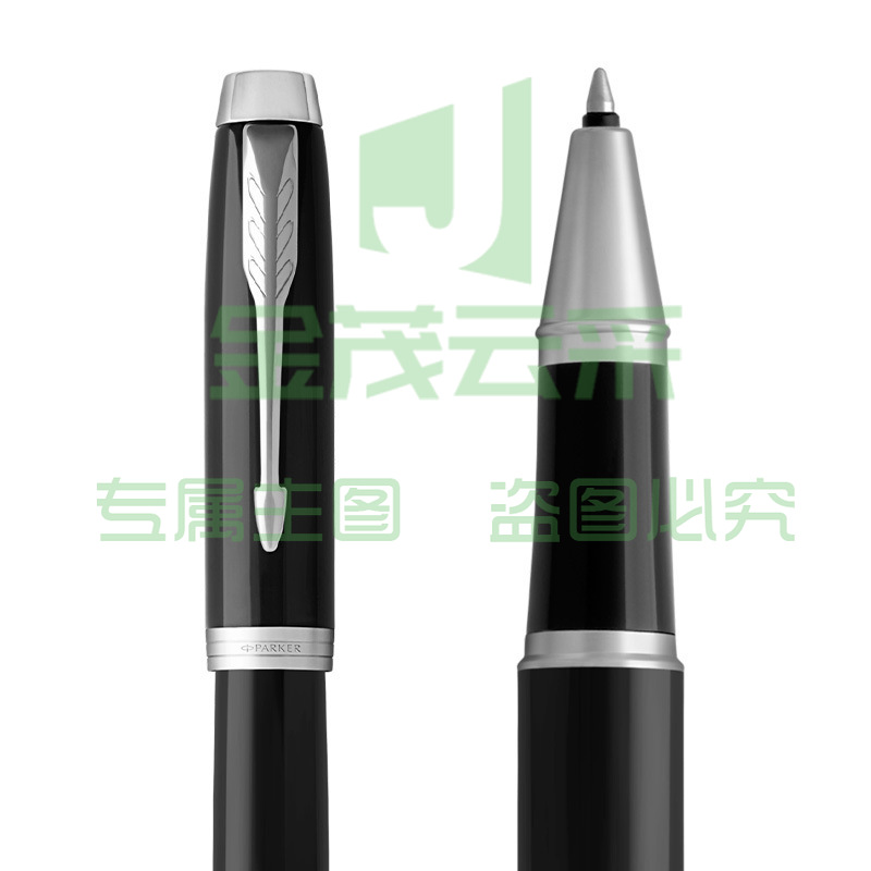 1101025501EA 派克 2016IM系列 纯黑丽雅白夹宝珠笔