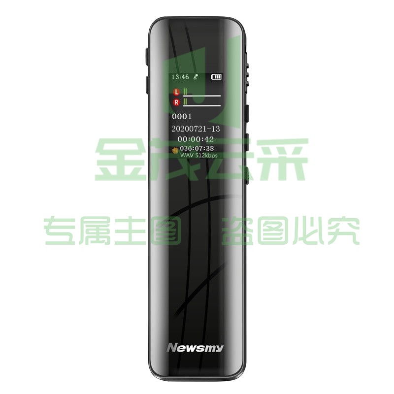 纽曼Newsmy 录音笔 W3 16G 终身免费转写 专业高清远距降噪 培训交流商务会议速记 彩屏Type-C 录音器 黑色