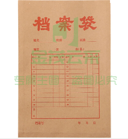牛皮纸档案袋 可定制 (5000个起售)