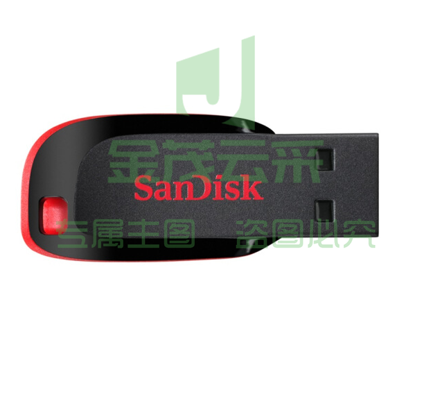 闪迪 (SanDisk)32GB USB2.0 U盘 CZ50酷刃 黑红色