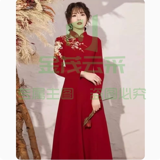 大合唱演出服旗袍女 
