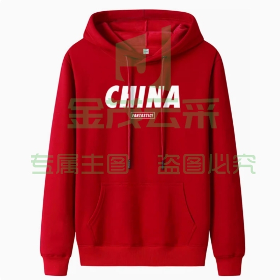 连帽卫衣男国潮薄款