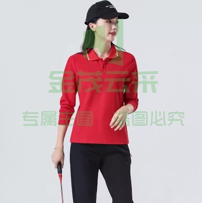 女款 Polo衫定制男女同款长袖T恤大码企业工作服印字logo