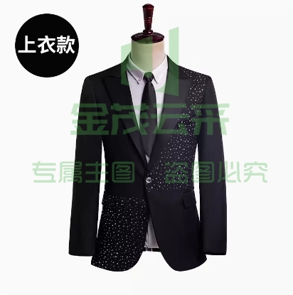 演出服 男装成人休闲西服套装 合唱团主持人服装舞台礼服西装外套男