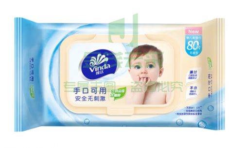 湿巾 维达 VW2002 婴儿护肤柔湿巾80片装湿巾