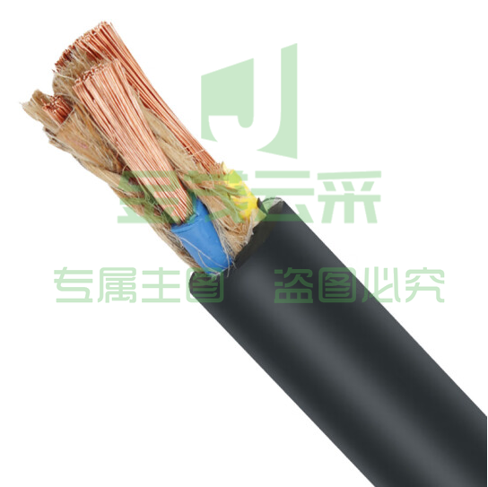 津达  5芯6平方  黑色橡套线  约95米/盘  货号：JC