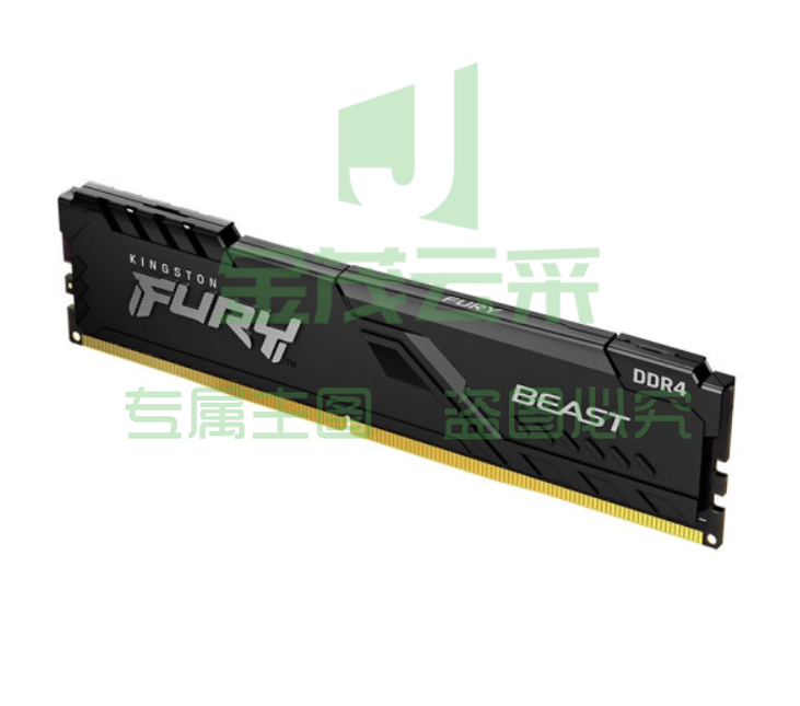 金士顿 (Kingston) FURY 16GB DDR4 2666 台式机内存条 Beast野兽系列 骇客神条..