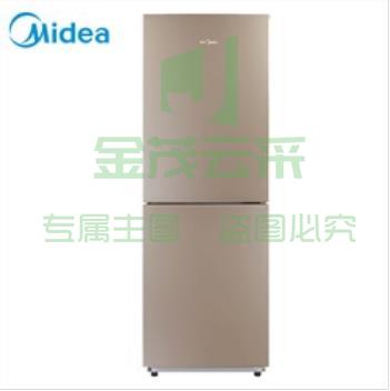 美的（Midea） BCD-190CM(E) 家用双门冰箱 190升 节能静音 持久锁冷 HIPS环保内胆 阳光米