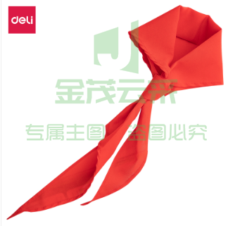 得力(deli)50552_1米纯棉红领巾(红色)(条)