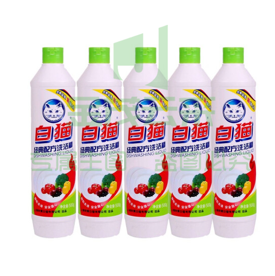 白猫 经典配方洗洁精 500g （30瓶/箱）