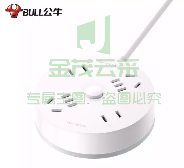 公牛（BULL）圆形插座 1.8米GN-R2220