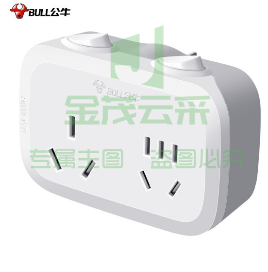 公牛一转多转换器插排	GN-9323 10A移动插座