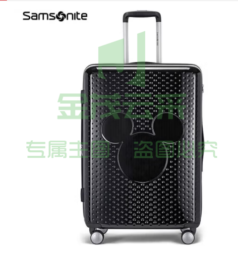 新秀丽（Samsonite）拉杆箱迪士尼卡通纪念款密码行李箱旅行箱 41C*39014黑色25英寸 银色和黑色可选