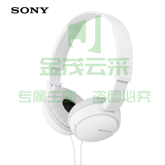 索尼（SONY）MDR-ZX110AP 头戴式 立体声耳机 白色/黑色
