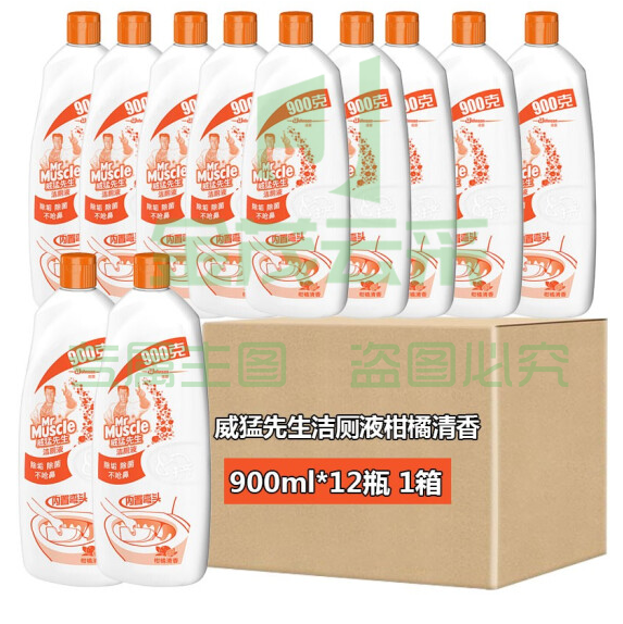 威猛先生 900ml*12瓶 洁厕灵（柑橘、松木随机发货）整箱箱