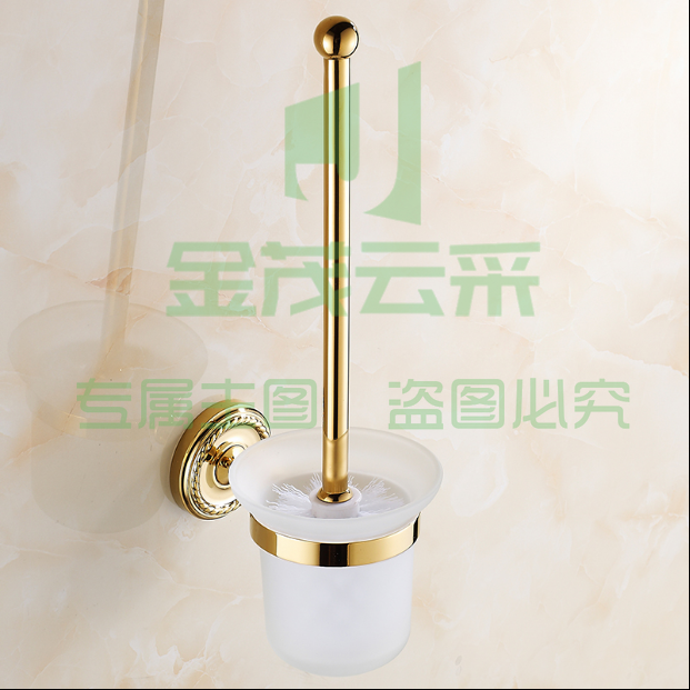 辉煌（HHSN）5J6811-MGG  全铜马桶刷 全铜欧式镀金 厕所刷 马桶刷套装 清洗三件套 马桶杯