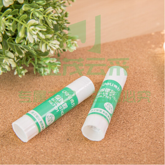 得力 deli 7101固体胶棒胶水 办公用品 9g 小号 单只装