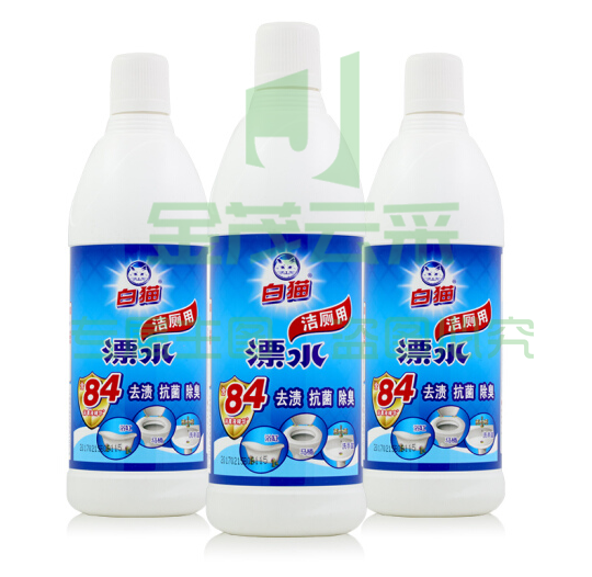 白猫 洁厕用漂水700*3瓶洁厕液马桶清洁剂厕所卫生间清洁剂洁厕净 洁厕用漂水700*3瓶