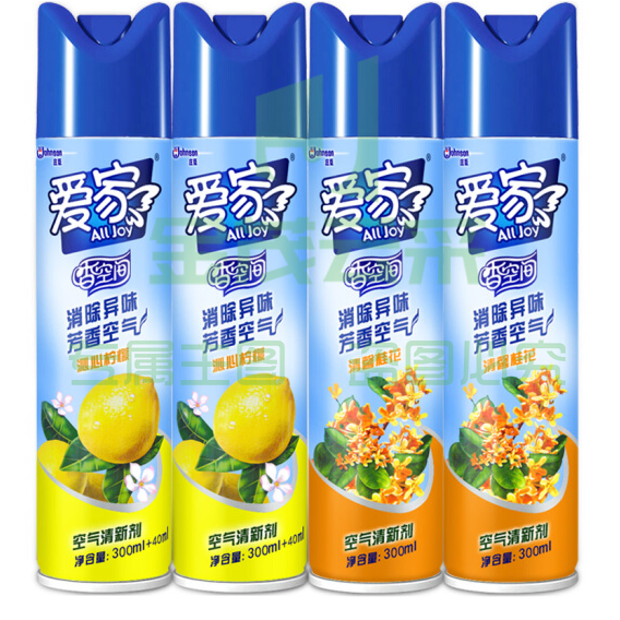 爱家 300ml空气清新剂（各色）24瓶/件