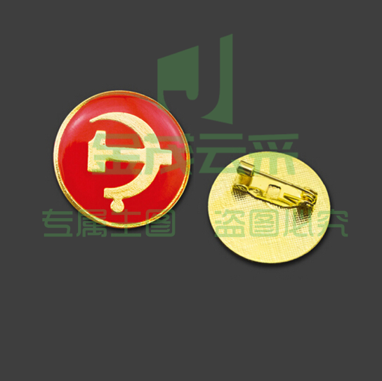 巨联（JULIAN）党徽  水晶滴胶徽章 强磁别针100个