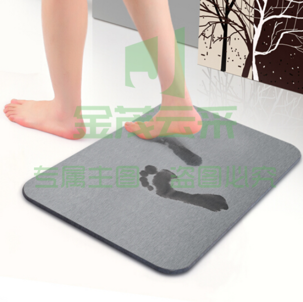 硅藻泥吸水脚垫  60*40cm   2个装