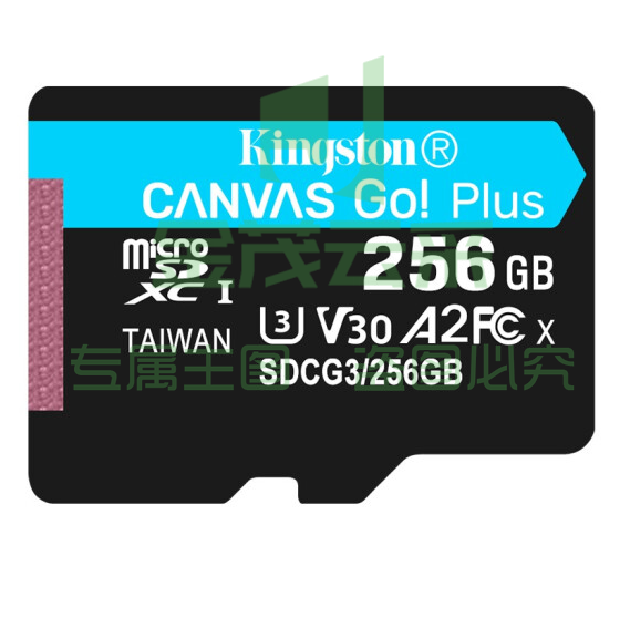 金士顿TF卡(Micro SD) 摄像头专用 高速存储内存卡 170M/S SDCG3/256GB